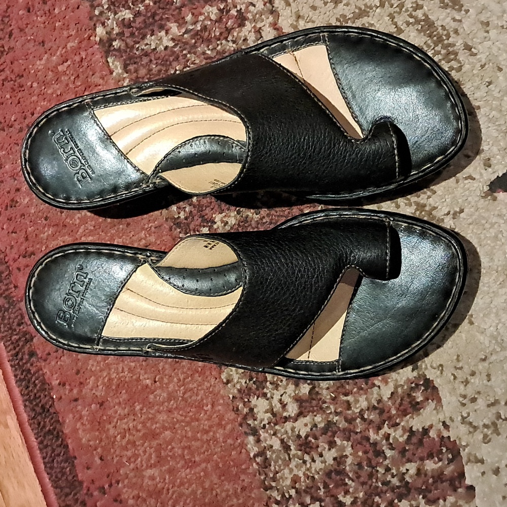 Born Black Sandals with Comfort and Style